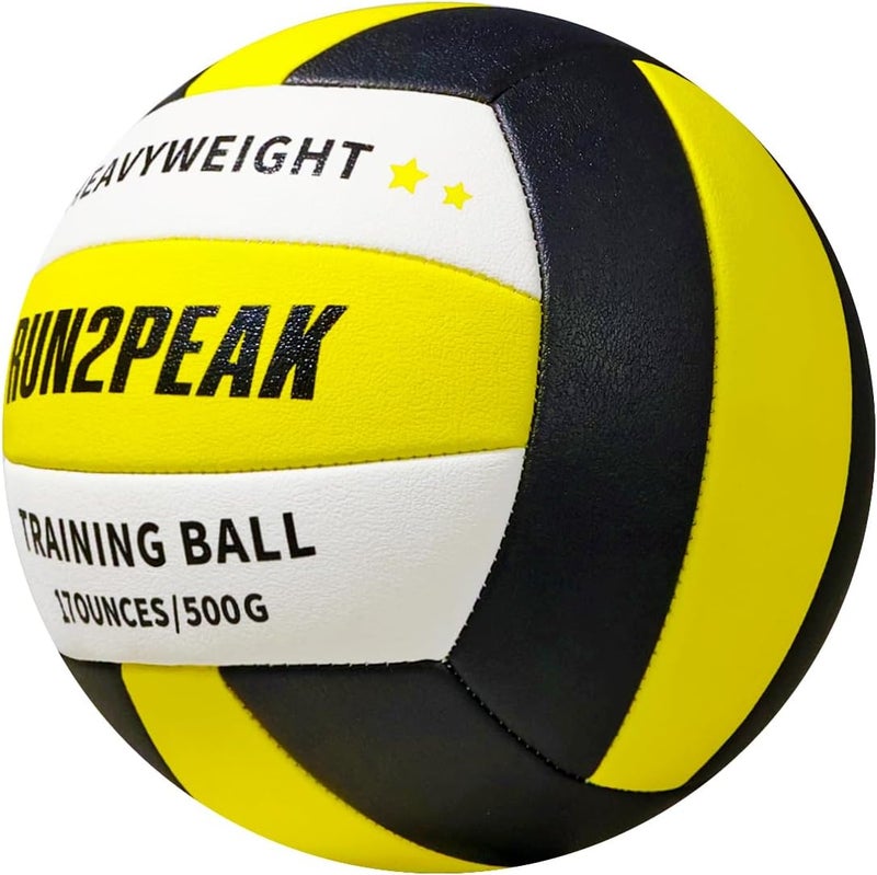 RUN2PEAK Heavy Weight Volleyball Ball Official Size 5 Setter Training Volleyballs PU Practice Volley Balls for Indoor Rebounder Equipment Setters Weighted Volleyball Setting Trainer - Image 2